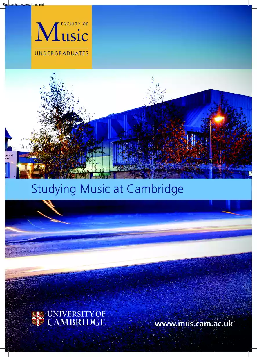 Studying Music at Cambridge