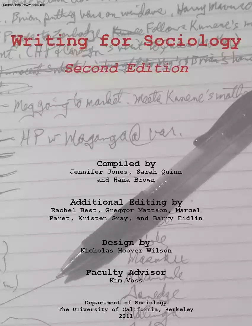 Writing for Sociology, Second Edition