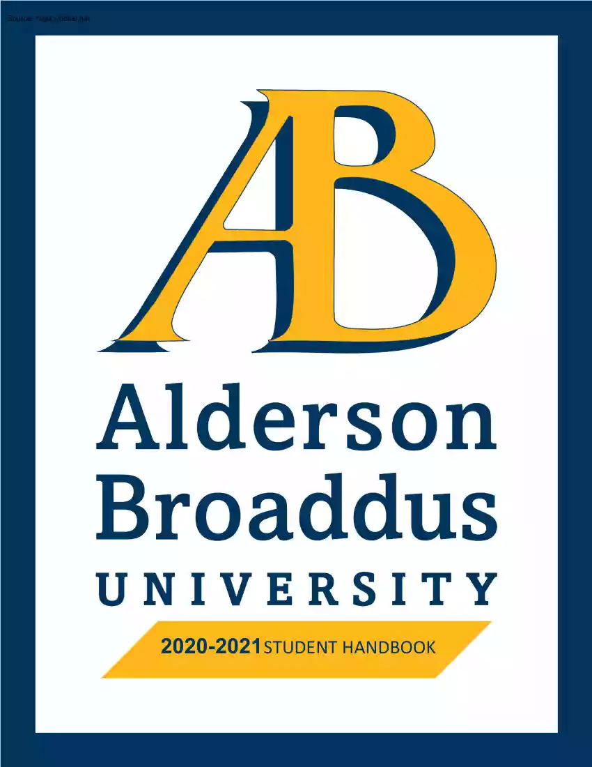 Alderson Broaddus University, Student Handbook