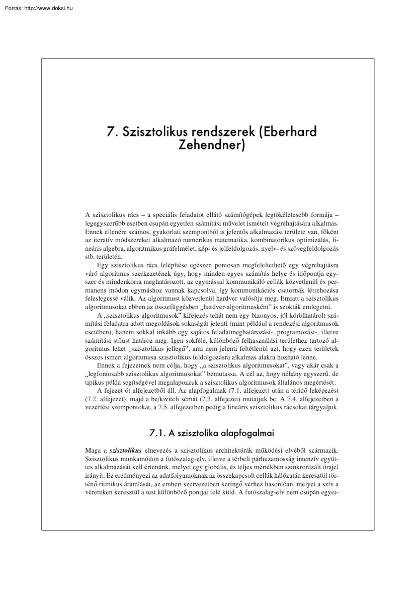 Szisztolikus rendszerek