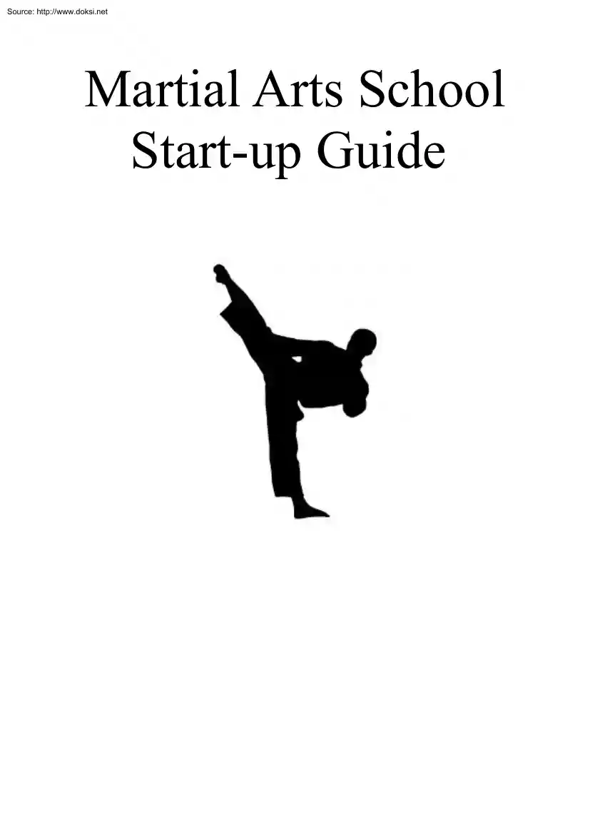 Martial Arts School Start up Guide