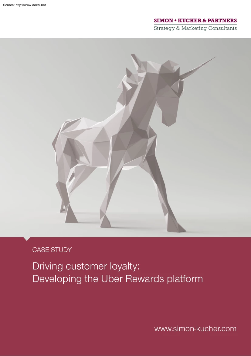 Driving Customer Loyalty, Developing the Uber Rewards Platform