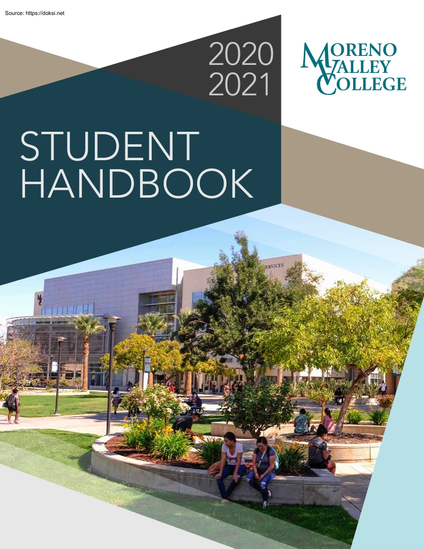 Moreno Valley College, Student Handbook