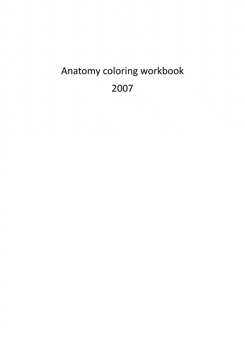 Anatomy coloring workbook