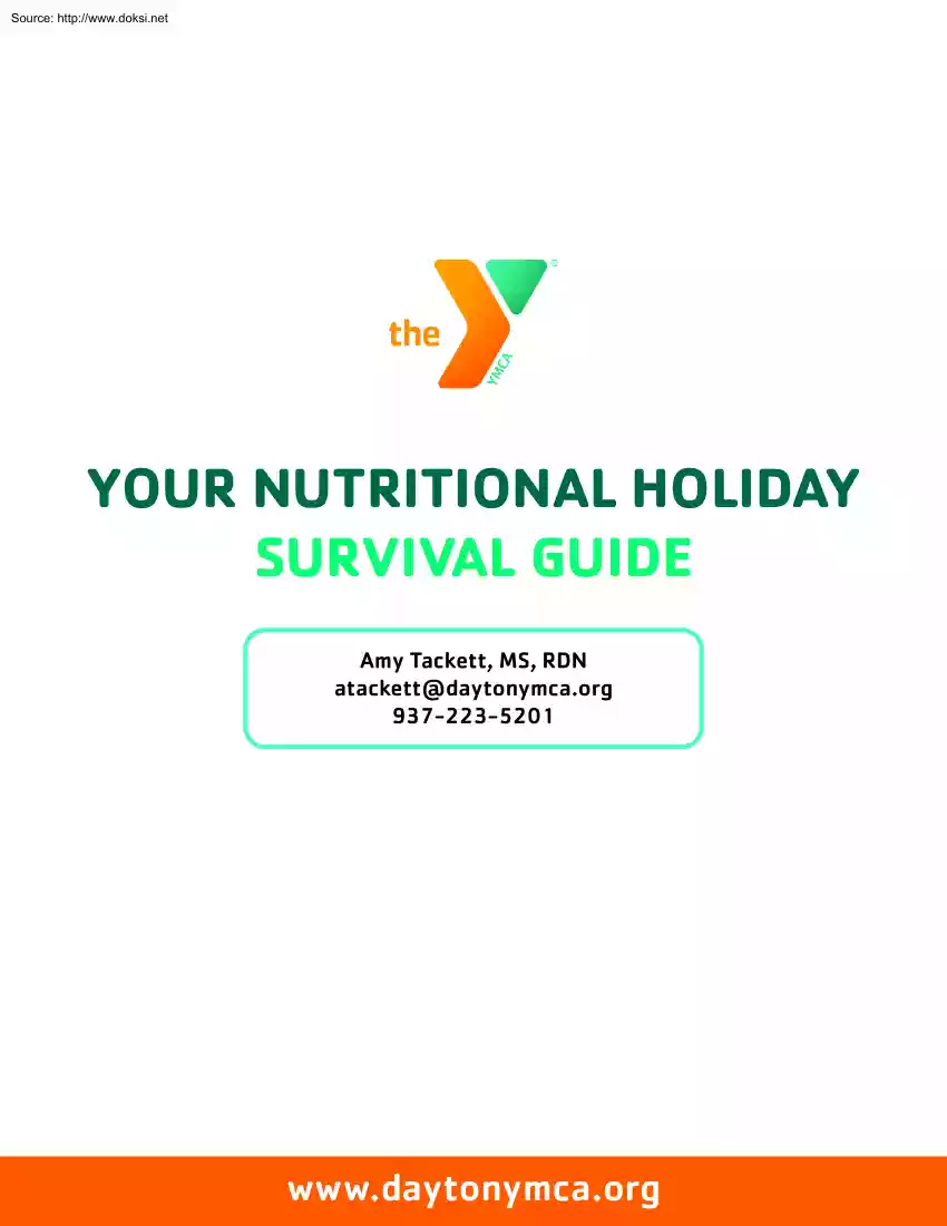 Amy Tackett - Your Nutritional Holiday Survival Guide