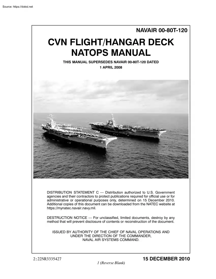 CVN Flight Hangar Deck Natops Manual