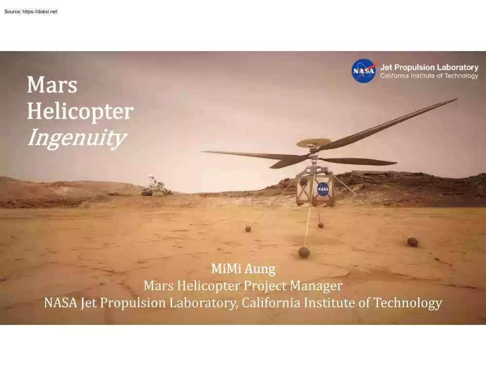 Mars Helicopter Ingenuity Prezentation