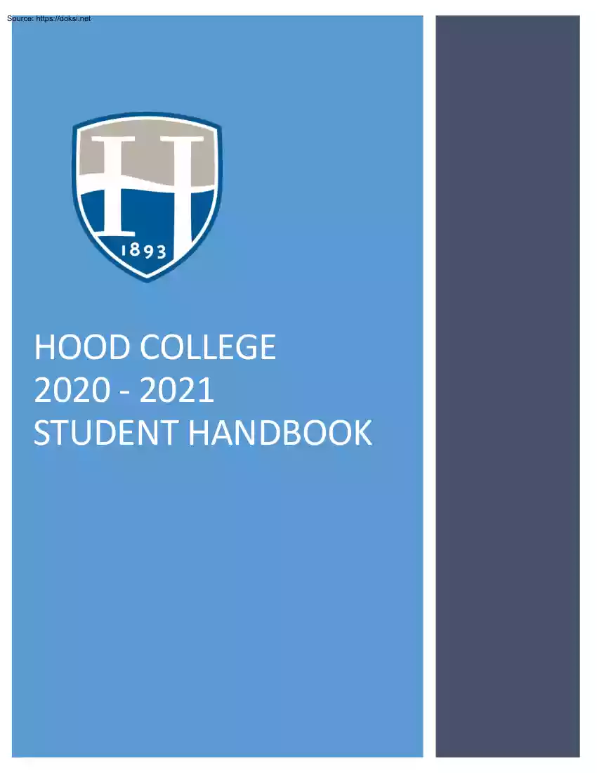 Hood College, Student Handbook