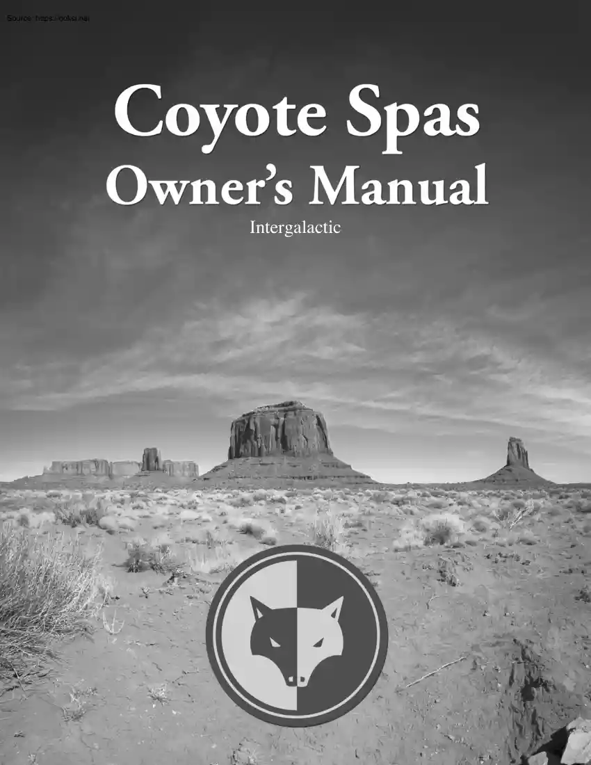 Coyote Spas Owners Manual, Intergalactic