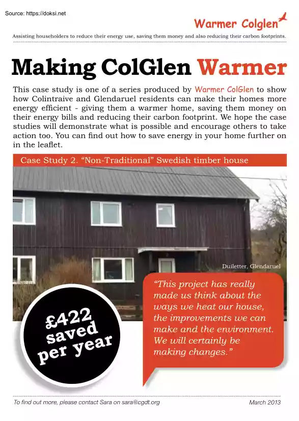 Making ColGlen Warmer