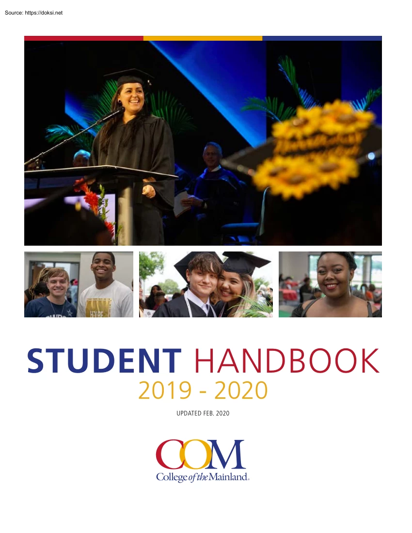 College of the Mainland, Student Handbook