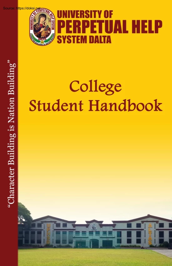 University of Perpetual Help System Dalta, College Student Handbook