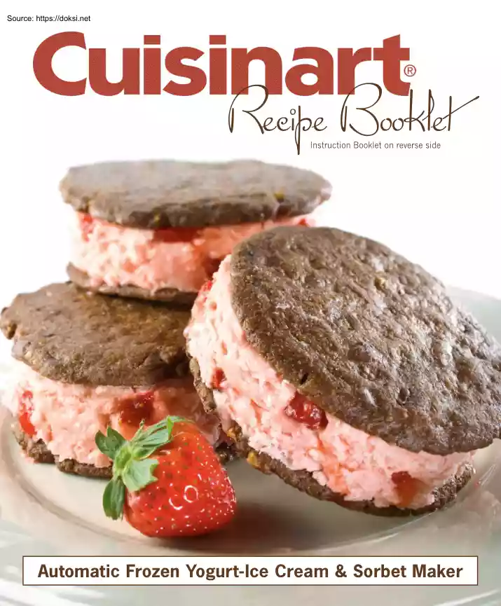 Cuisinart Recipe Booklet