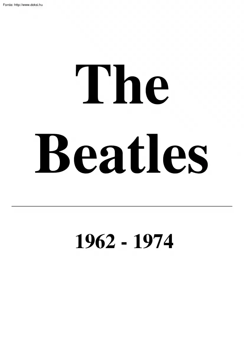 The Beatles kották