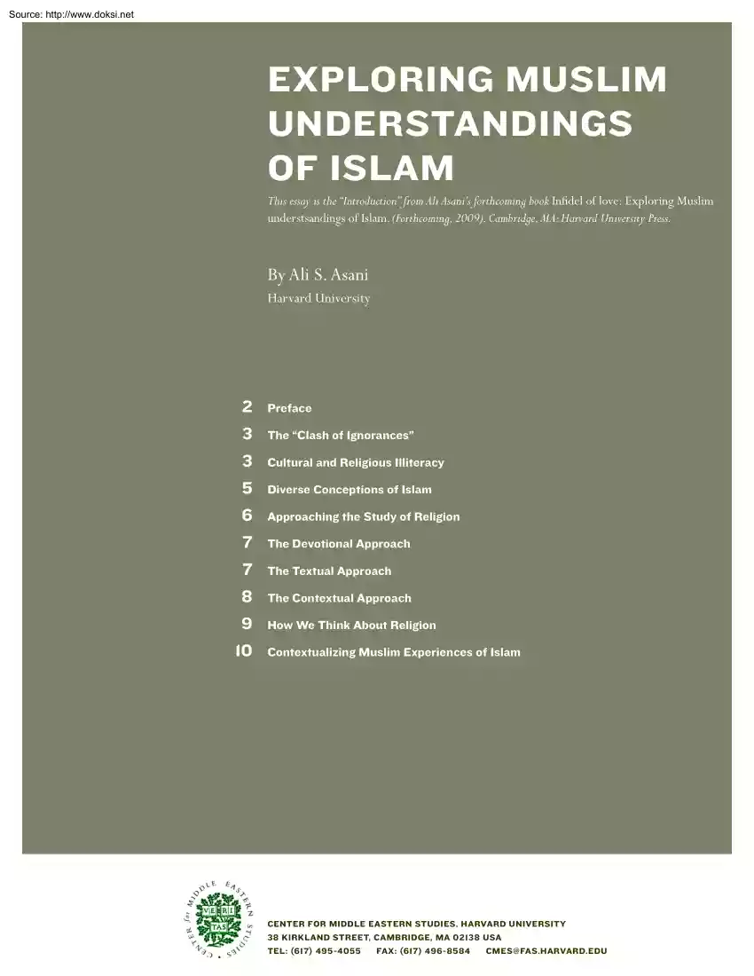 Ali S. Asani - Exploring Muslim Understandings of Islam