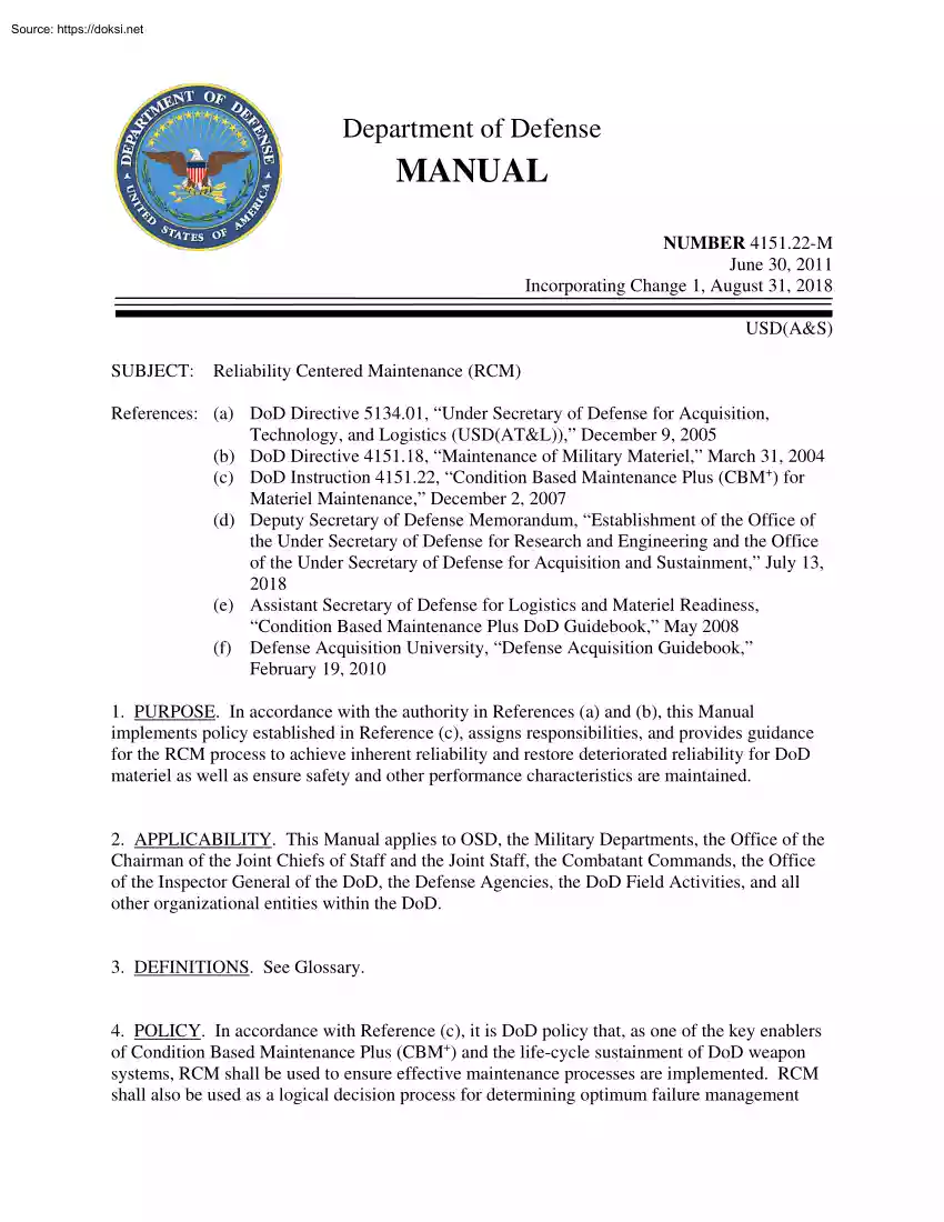 Department of Defense Manual