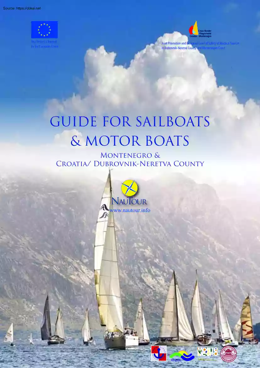 Guide for Sailboats and Motor Boats, Montenegro, Croatia, Dubrovnik-Neretva County