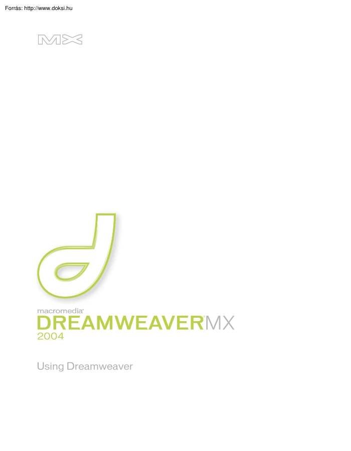 Using Dreamweaver MX 2004