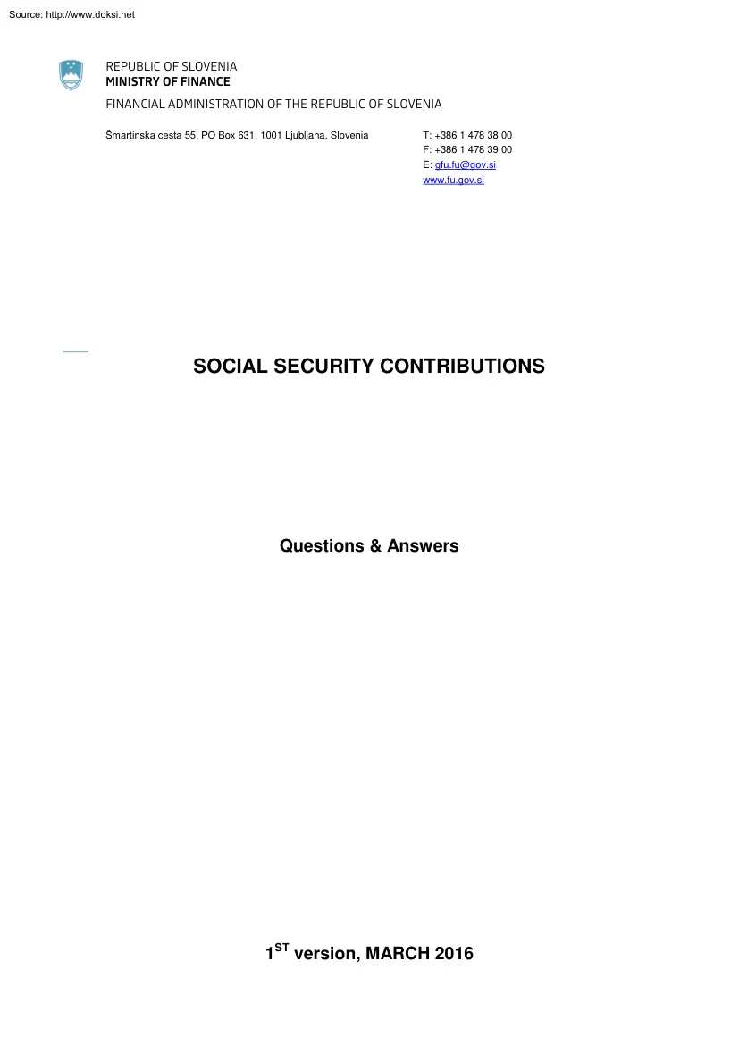 Social Security Contributions