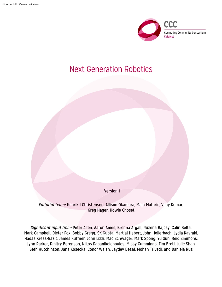 Christensen-Okamura-Mataric - Next Generation Robotics