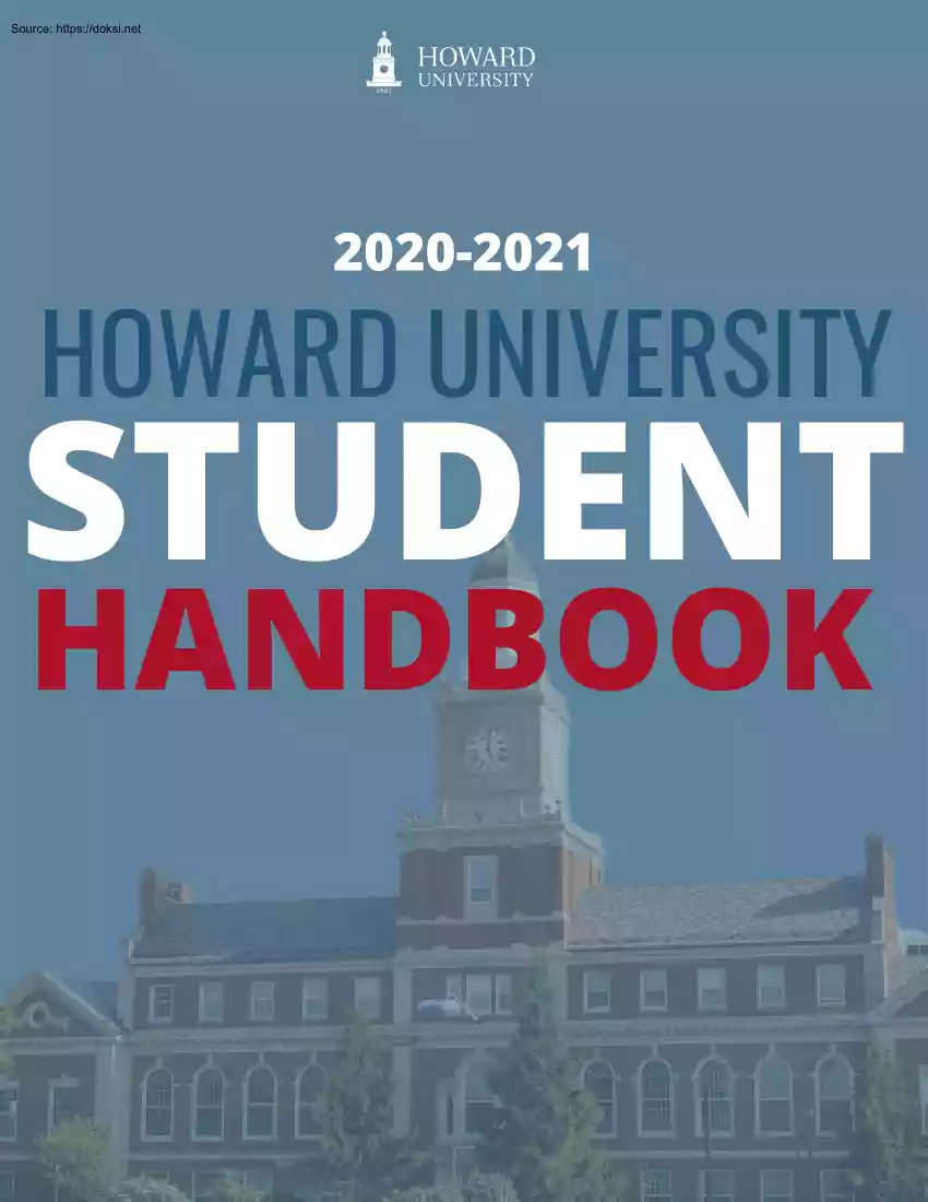 Howard University, Student Handbook