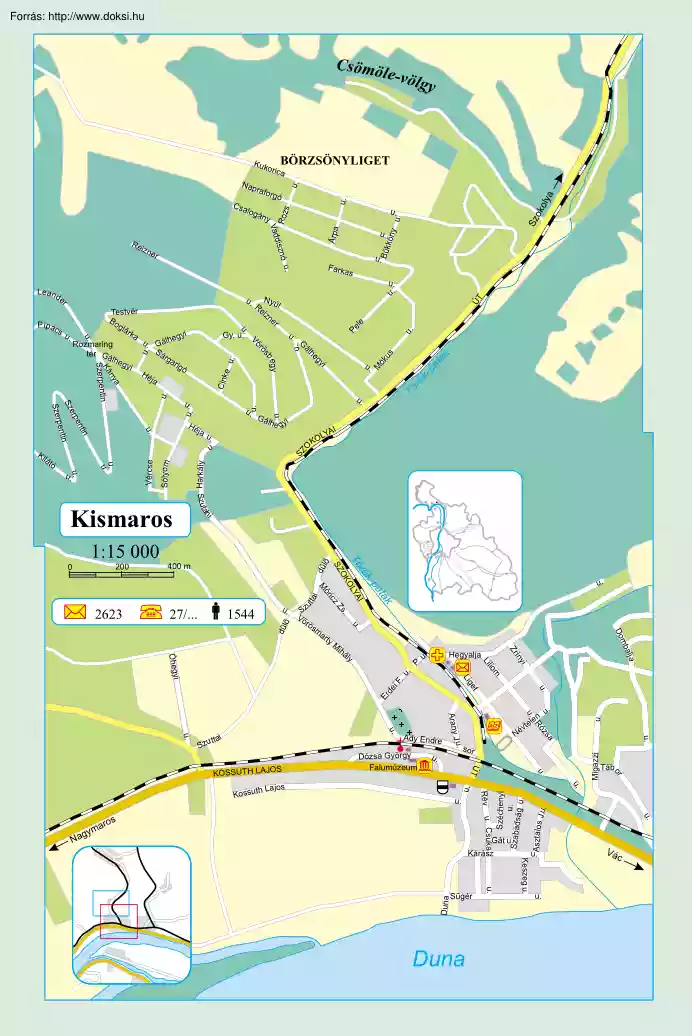 Kismaros térképe