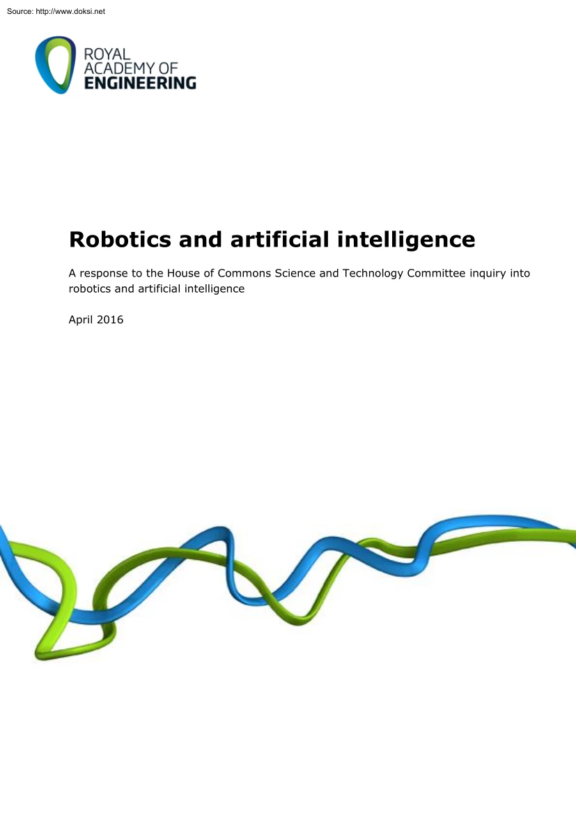 About Robotics and Artificial Intelligence