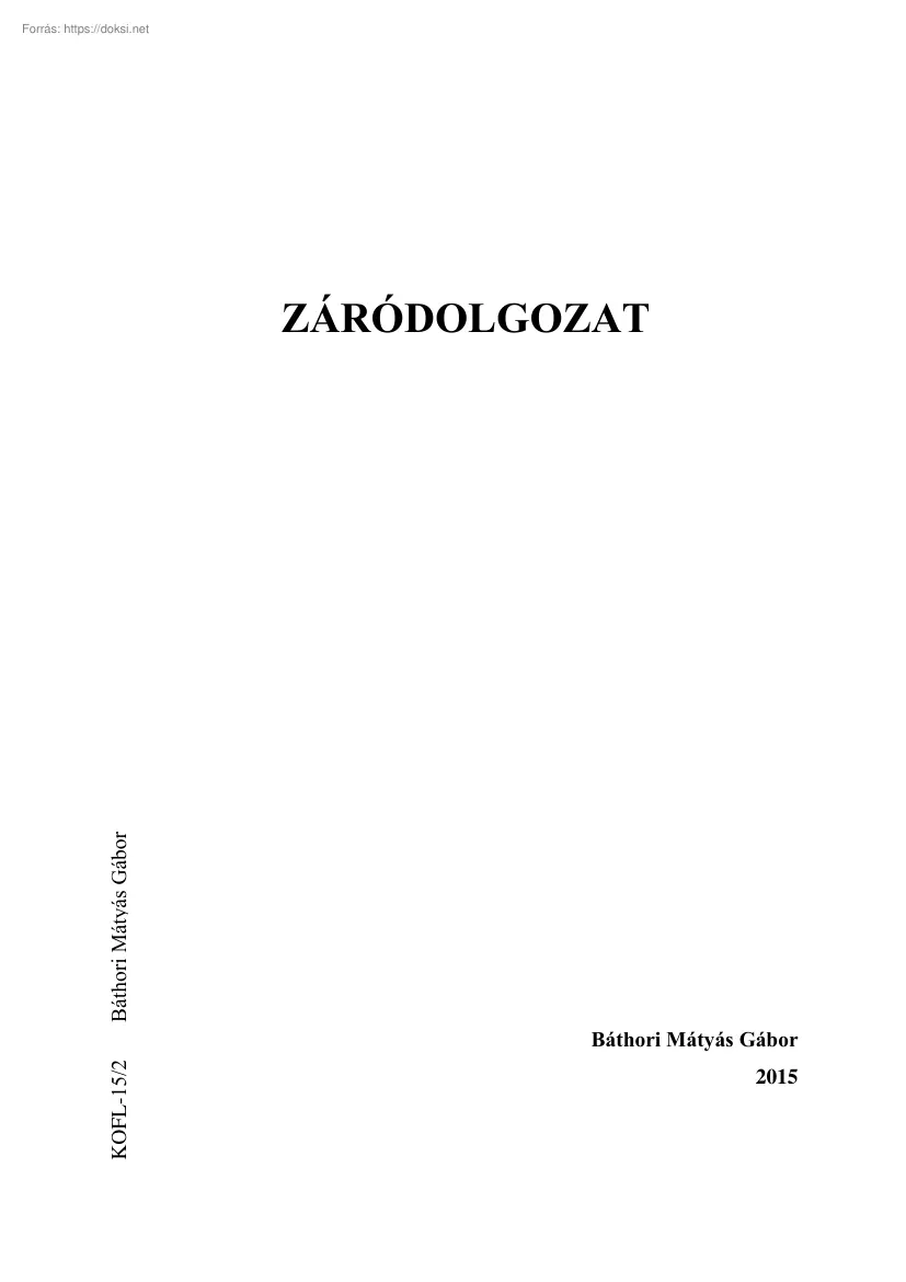 Báthori Mátyás Gábor - A Móksha Gyógyír Zrt. logisztikai folyamatainak és