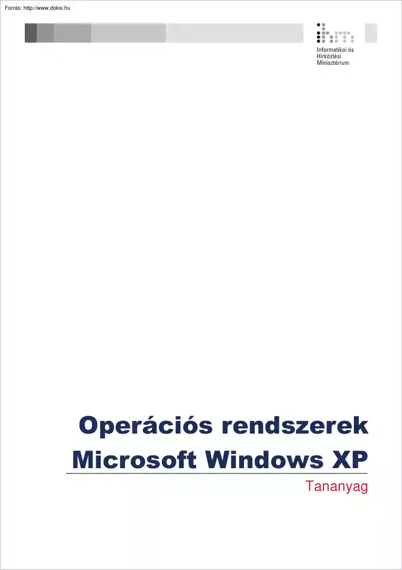 Windows XP ECDL tananyag