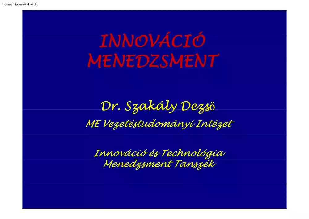 Innováció menedzsment