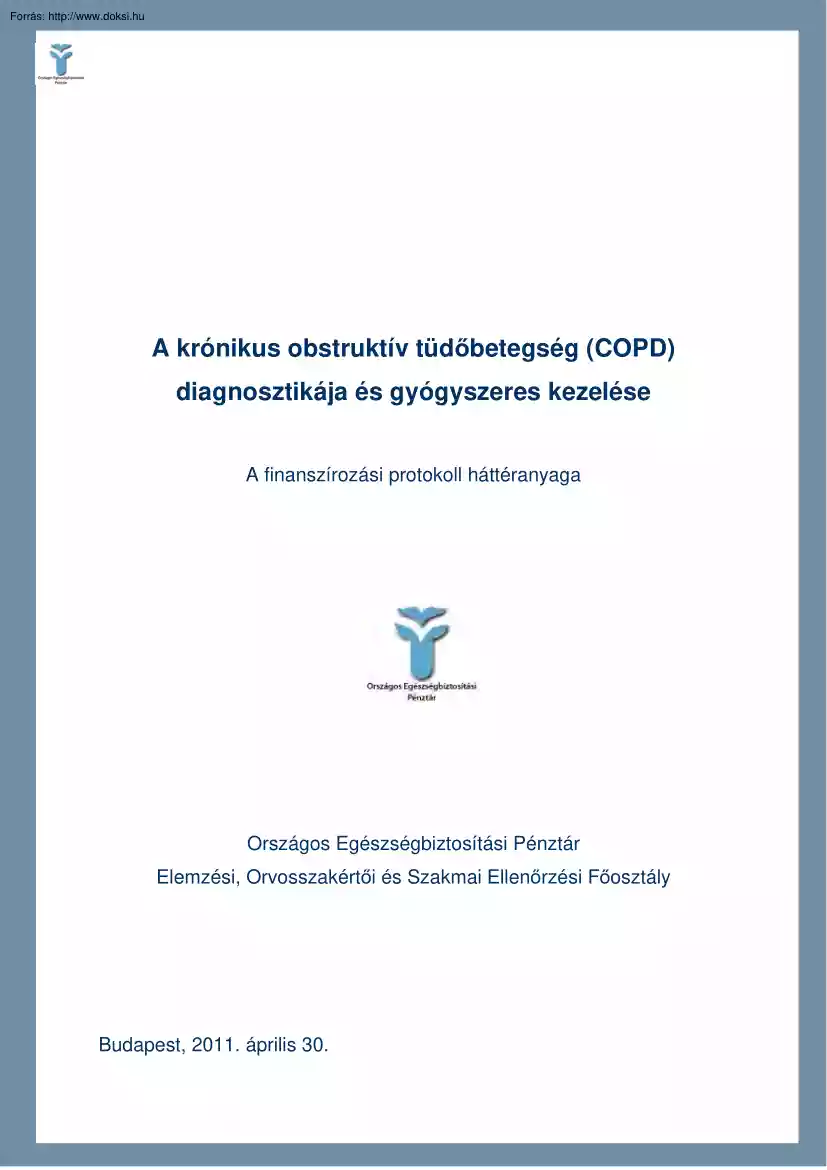 Dr. Csikós-Dr.Gajdácsi - A krónikus obstruktív tüdőbetegség (COPD) diagnosztikája és