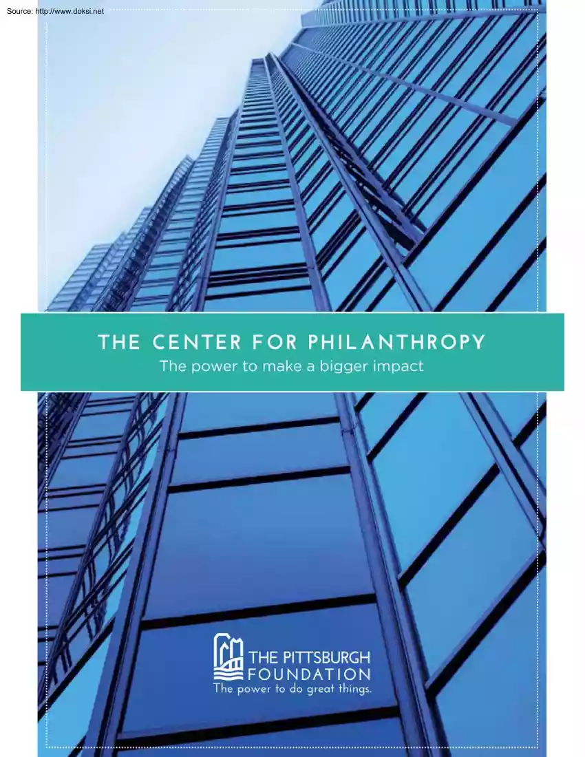The Center for Philanthropy, The Power to Make a Bigger Impact