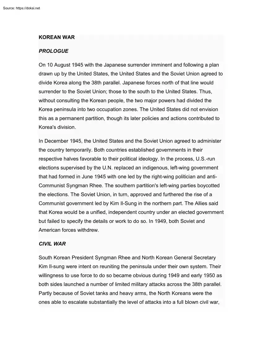 Korean War