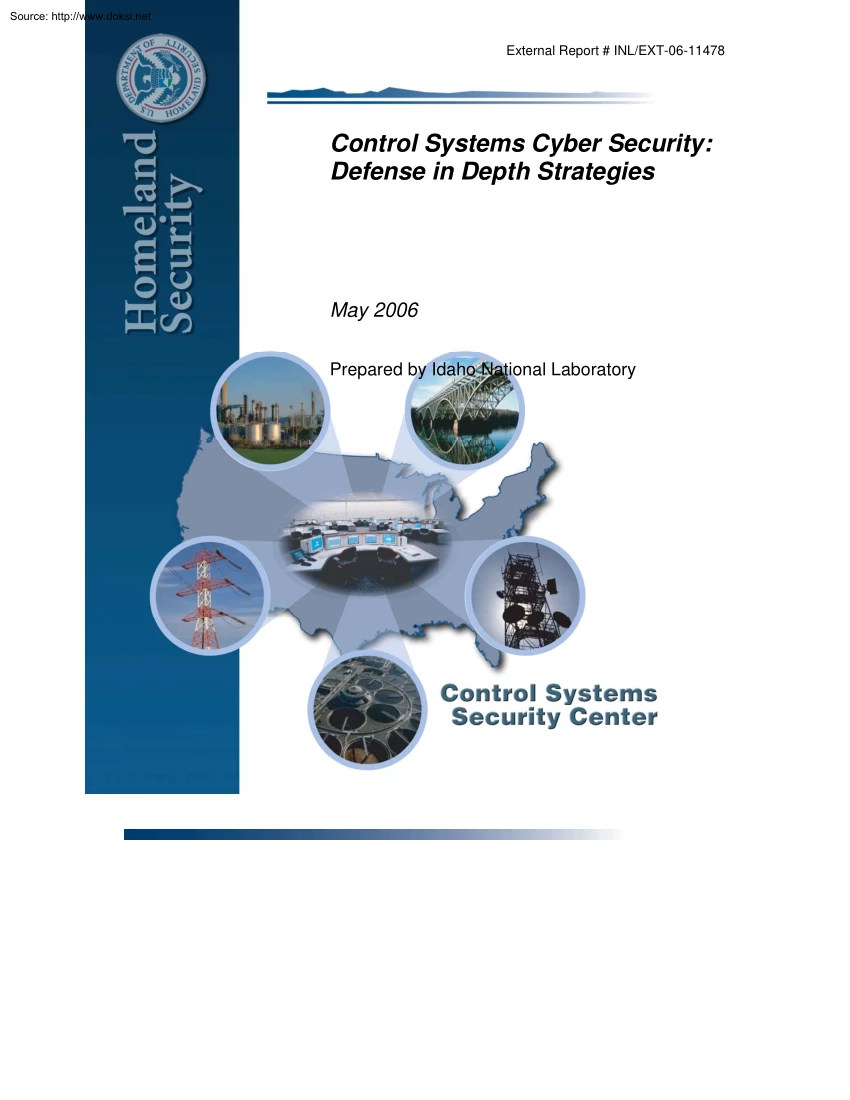 Control Systems Cyber Security, Defense in Depth Strategies