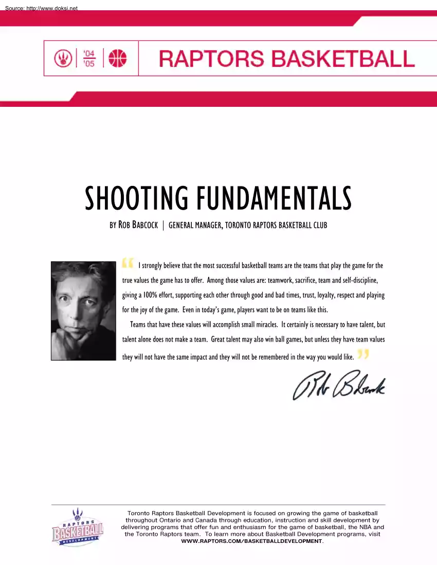 Rob Babcock - Shooting Fundamentals