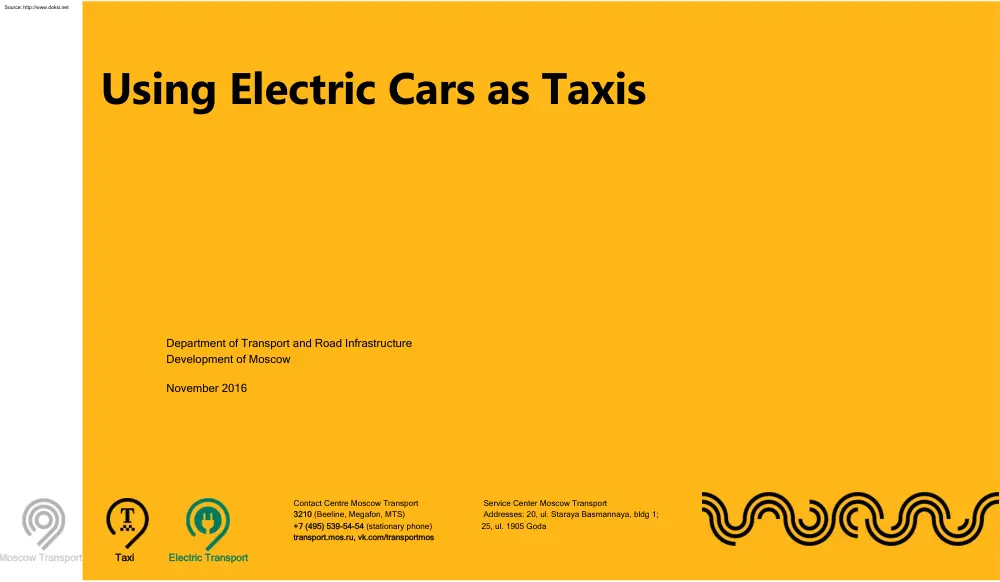 Using Electric Cars as Taxis