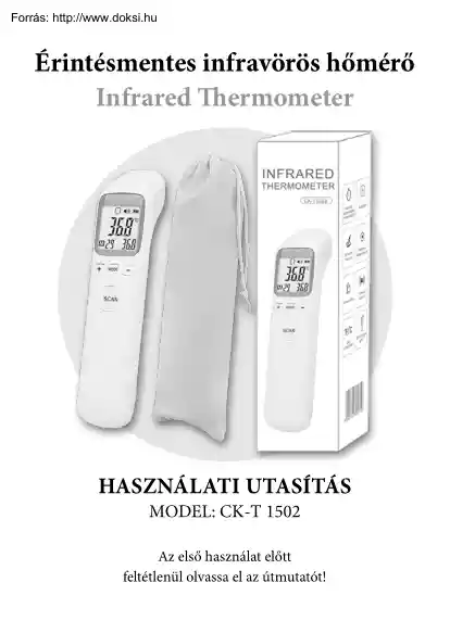 Érintésmentes infravörös hőmérő használati utasítás