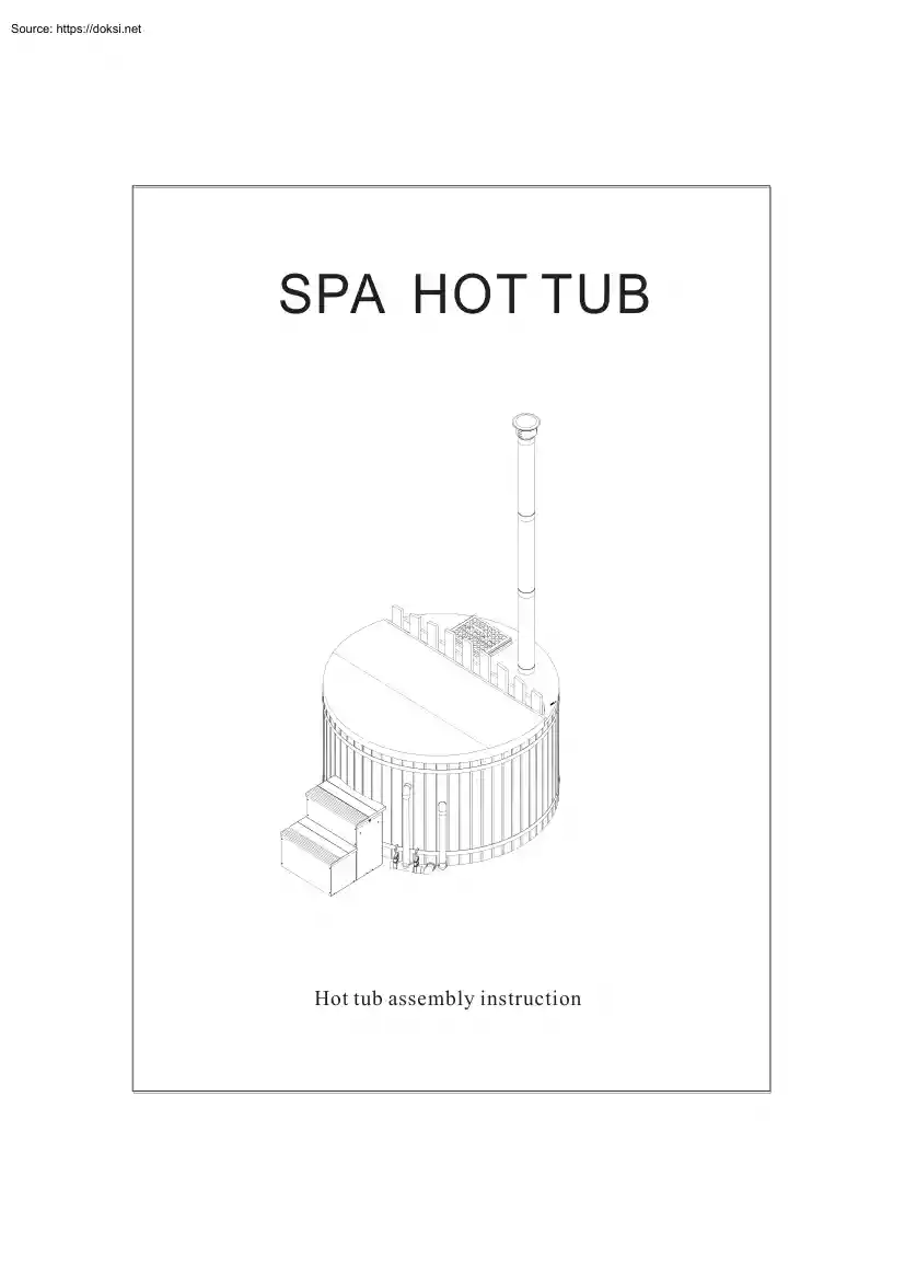 Spa Hot Tub, Assembly Instruction