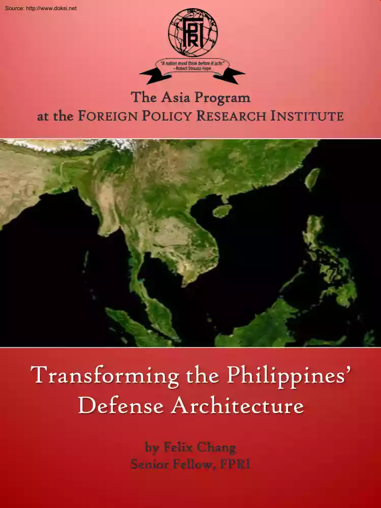 Felix Chang - Transforming the Philippines Defense Architecture