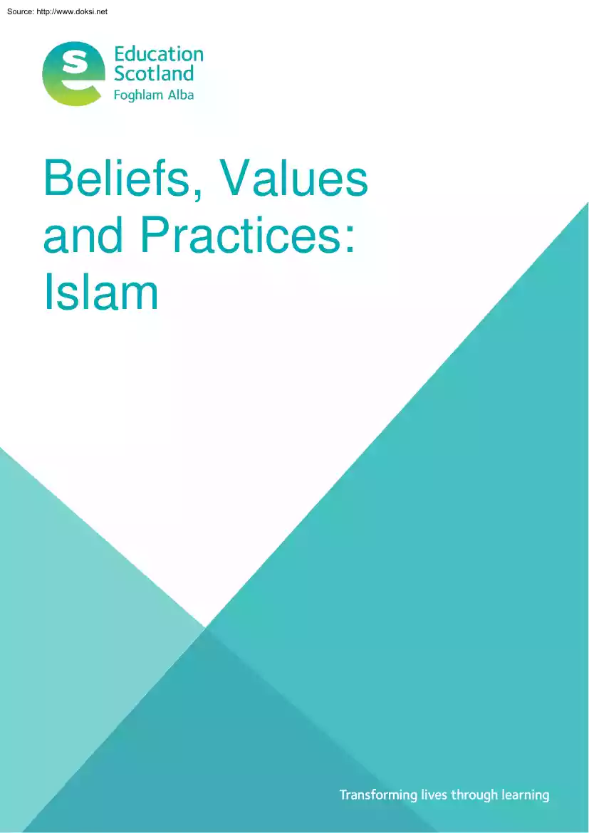 Beliefs, Values and Practices, Islam