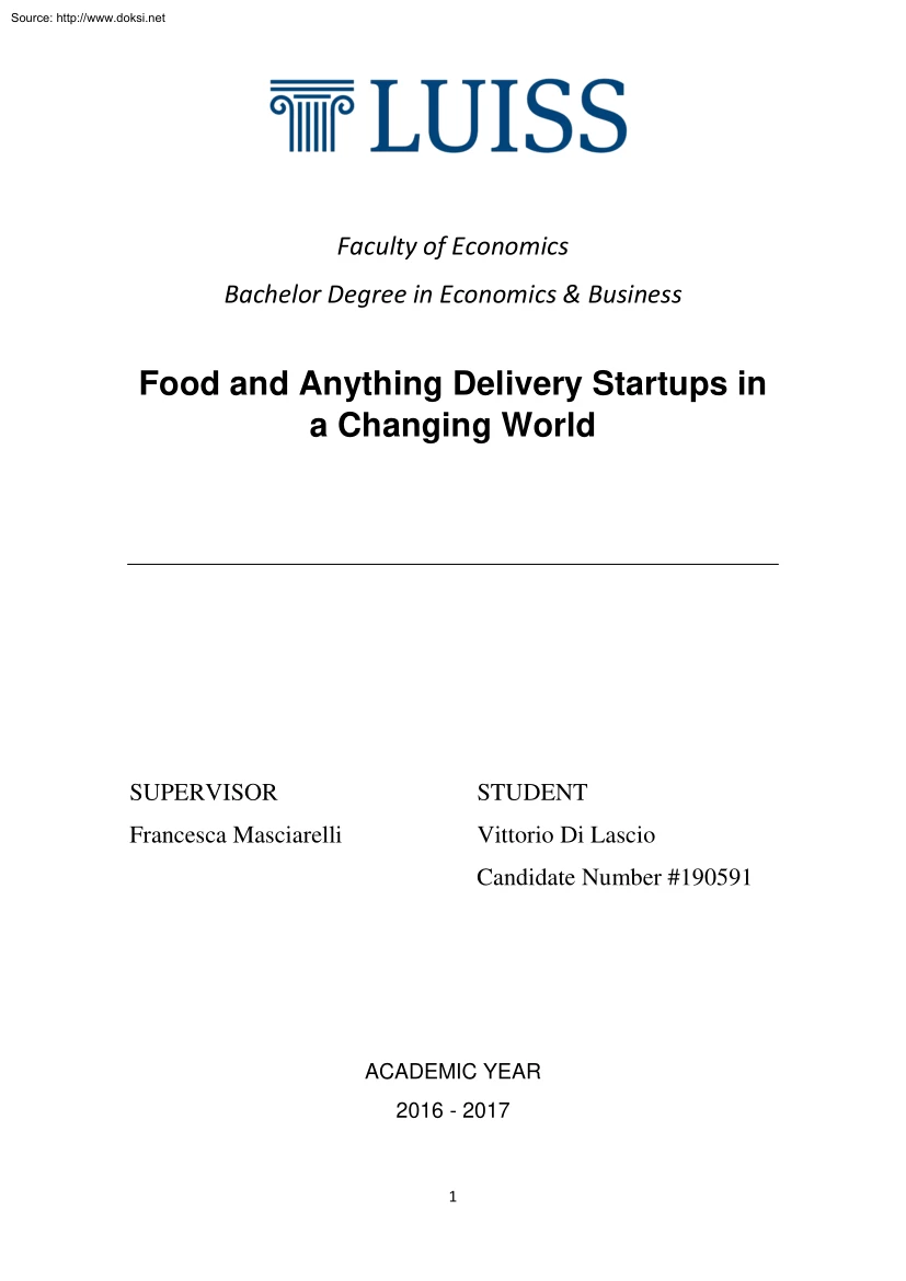 Food and Anything Delivery Startups in a Changing World