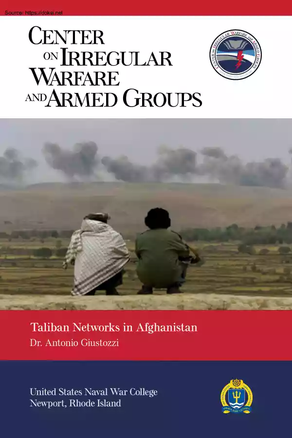 Antonio Giustozzi - Taliban Networks in Afghanistan