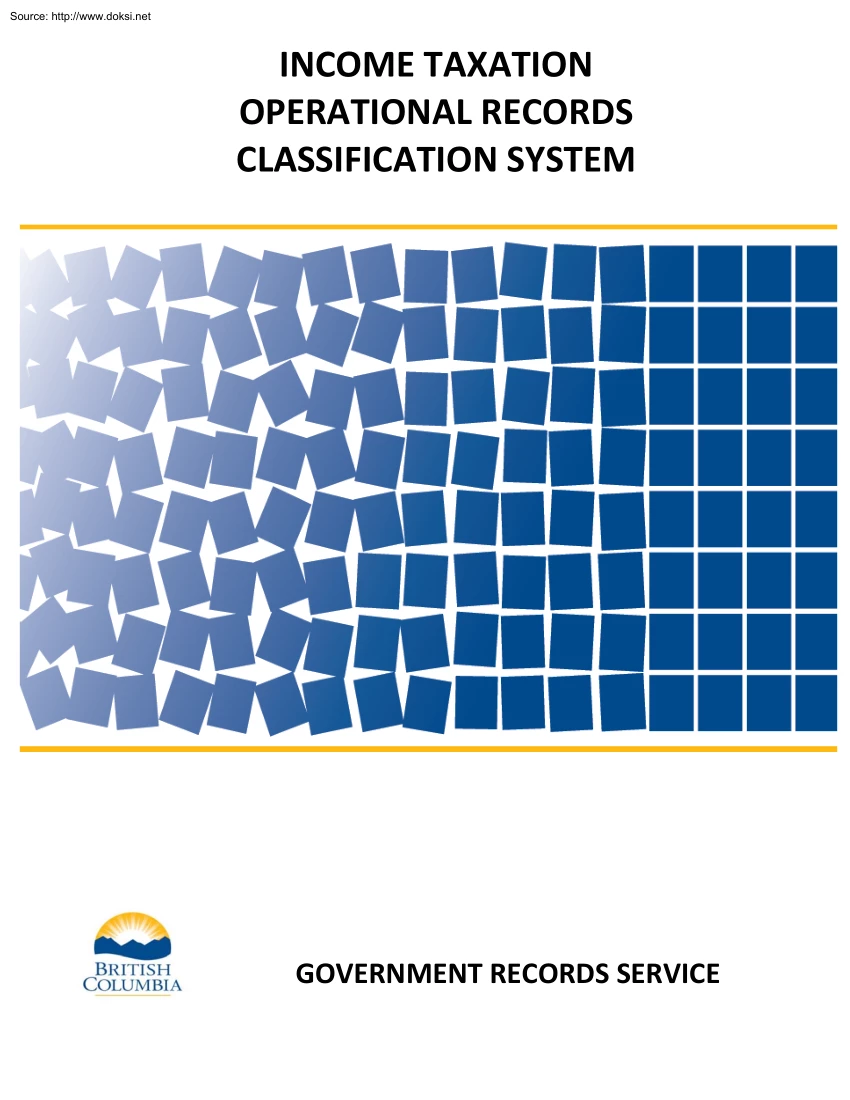 Income Taxation Operational Records Classification System