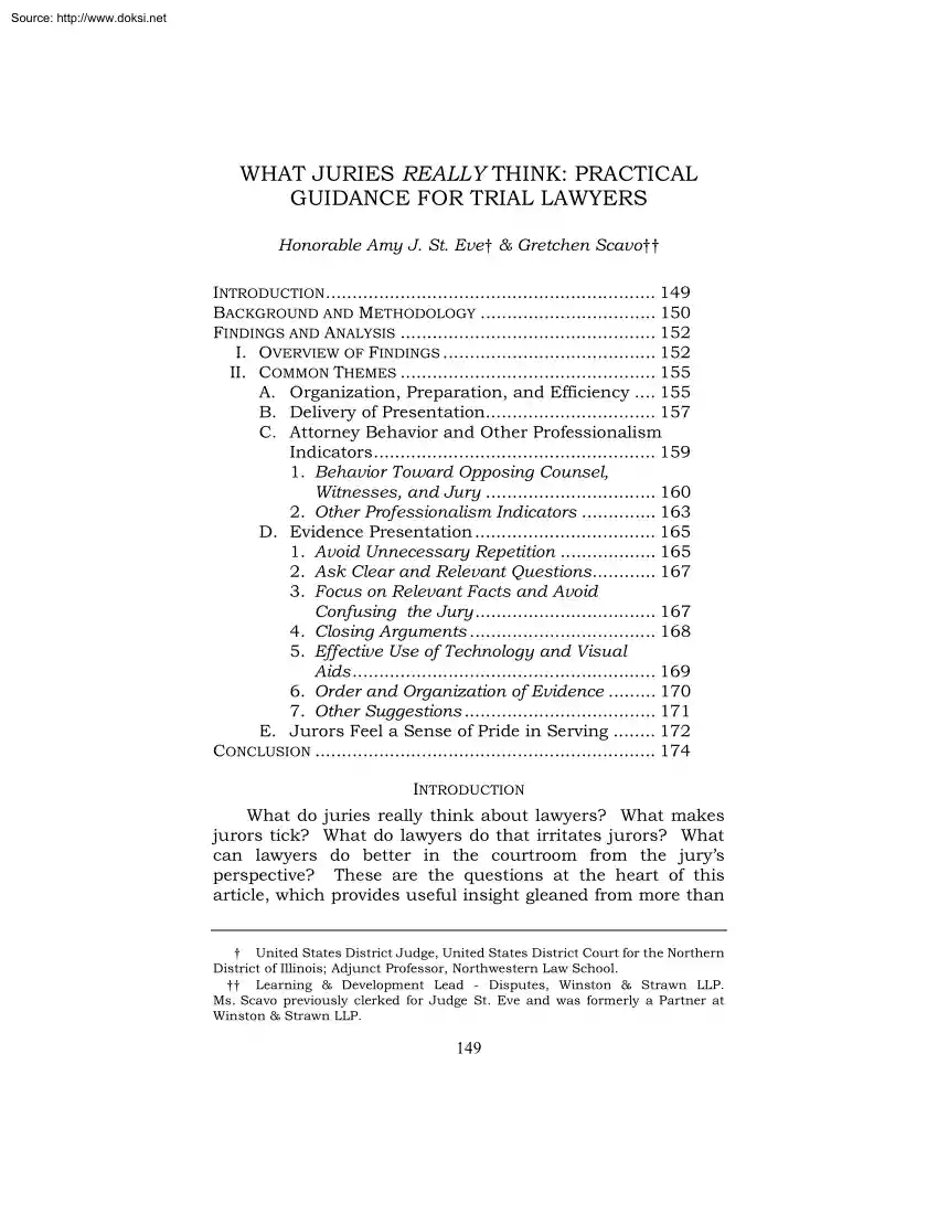 What Juries Really Think, Practical Guidance for Trial Lawyers