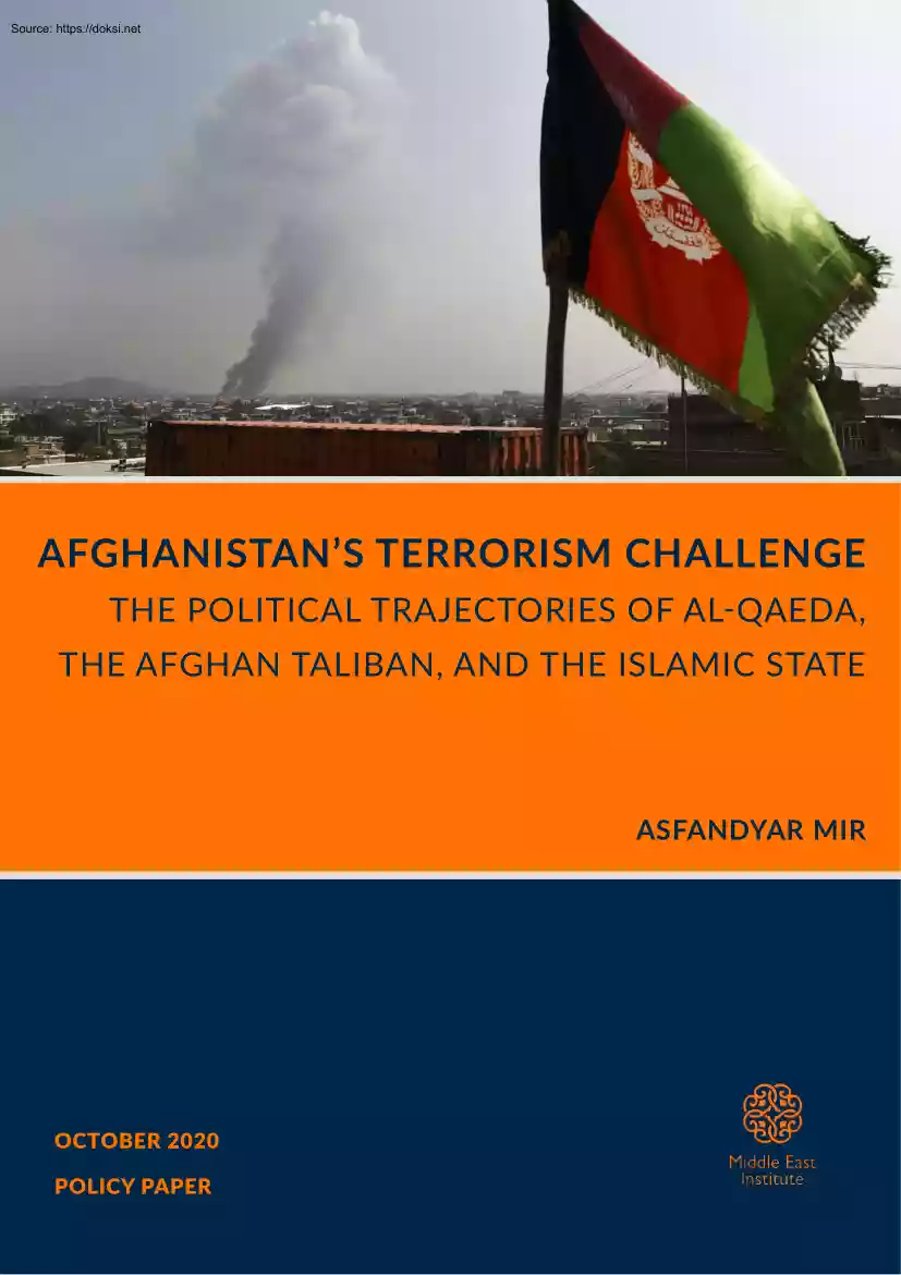 Asfandyar Mir - Afghanistans Terrorism Challenge, The Political Trajectories of Al-qaeda, The Afghan Taliban, and The Islamic State