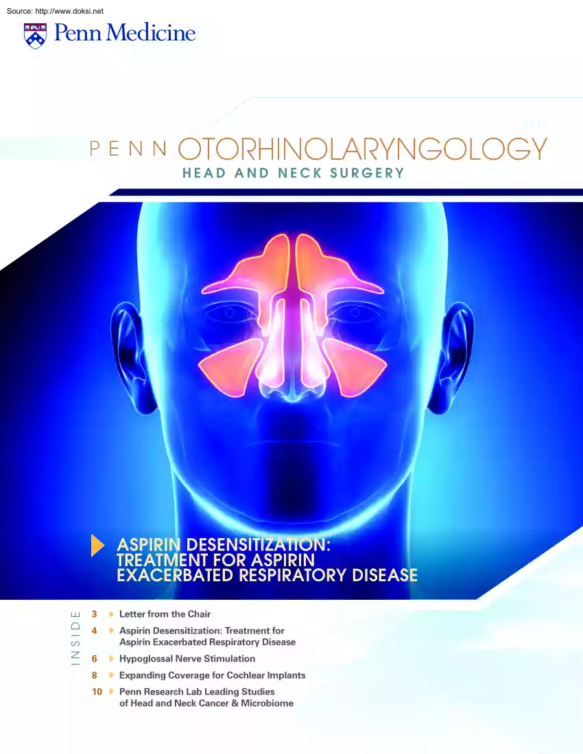 Penn Otorhinolaryngology, Head and Neck Surgery
