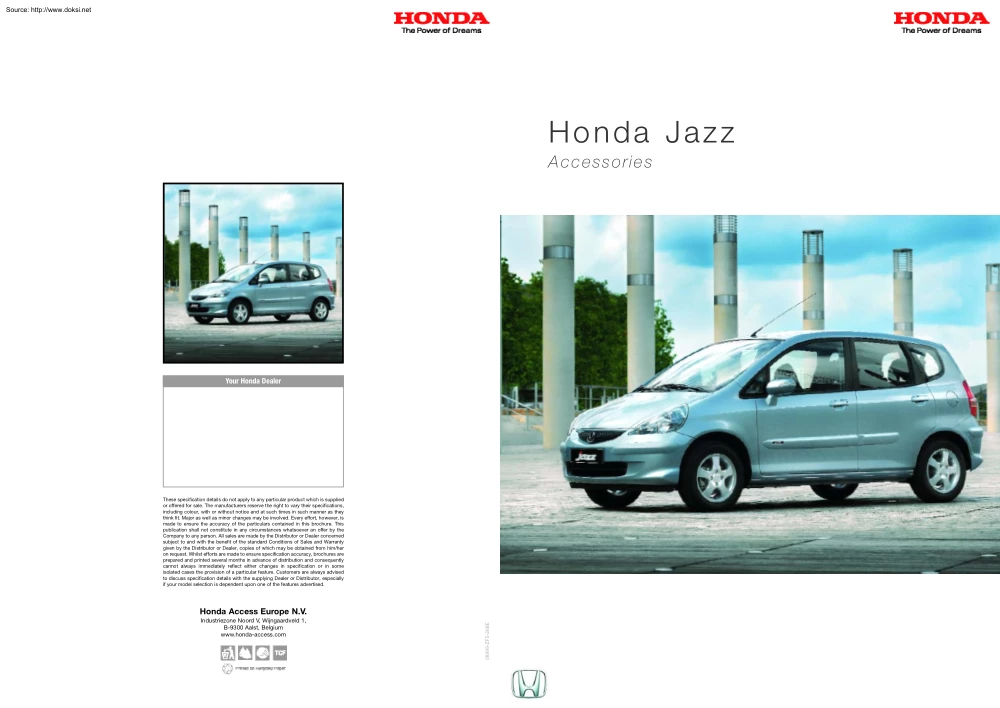 Honda Jazz 2005 Accessories