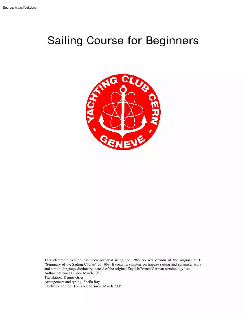Sailing Course for Beginners