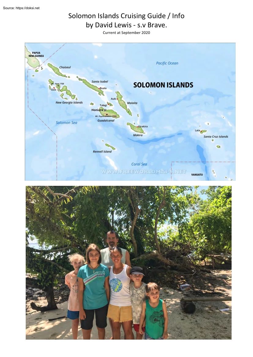 David Lewis - Solomon Islands Cruising Guide