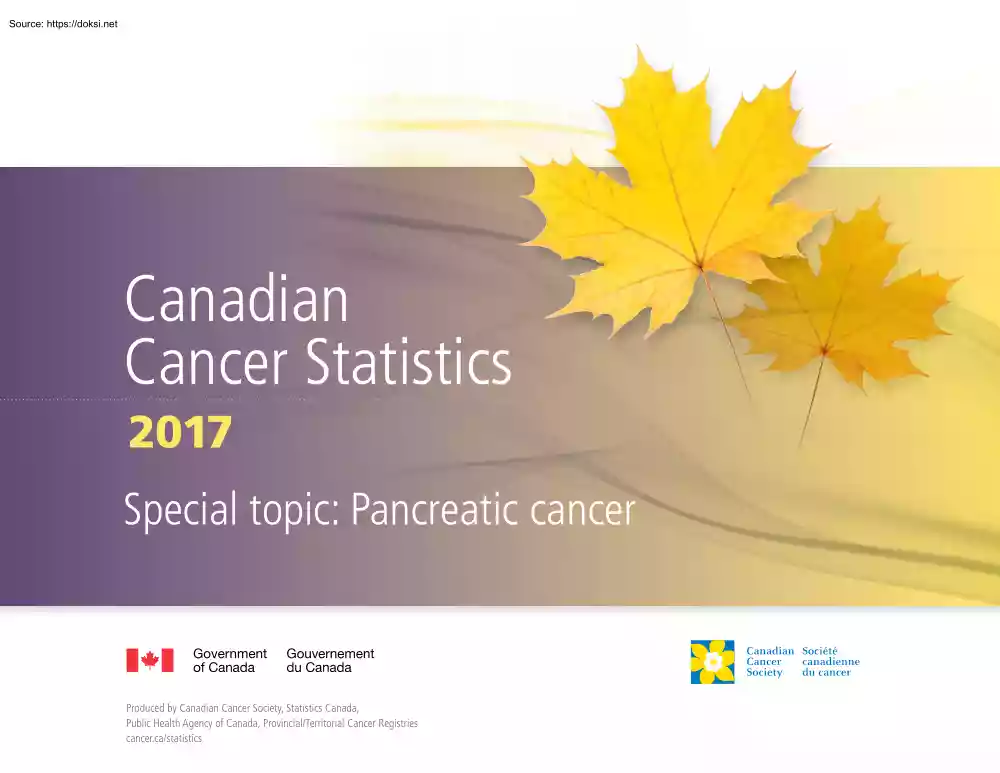 Canadian Cancer Statistics, Pancreatic cancer